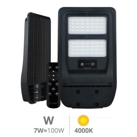 Farola solar LED Buat c/sensor movimiento y crepuscular IP65 GSC