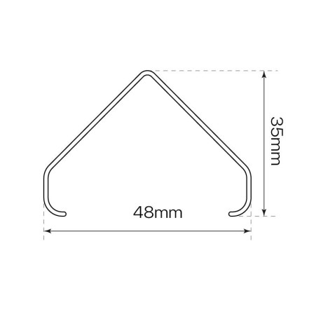 Colgador clip suspensión pantalla estanca Marseille I-TEC