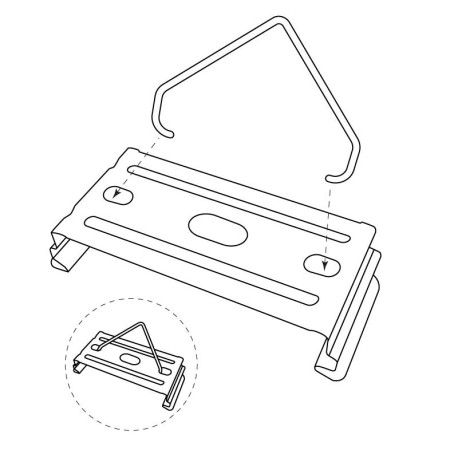 Colgador clip suspensión pantalla estanca Marseille I-TEC