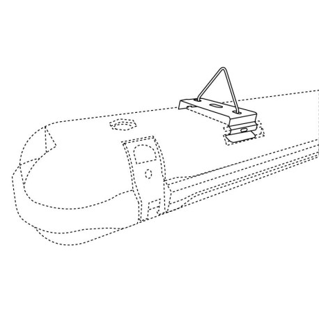 Colgador clip suspensión pantalla estanca Marseille I-TEC