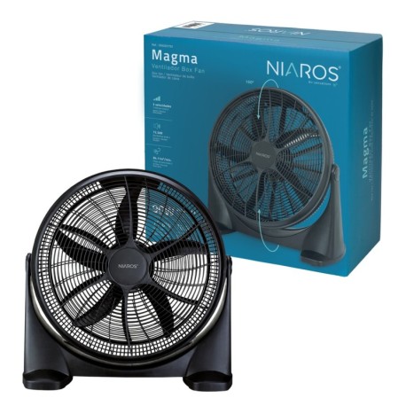 Ventilador Box Fan Magma 90w negro GSC
