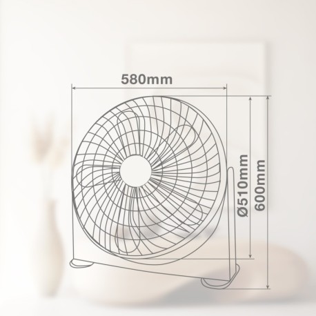 Ventilador Box Fan Magma 90w negro GSC