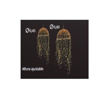 Pack-2 medusas led cálido cable cobre Vaelza