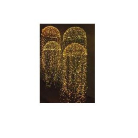 Pack-2 medusas led cálido cable cobre Vaelza