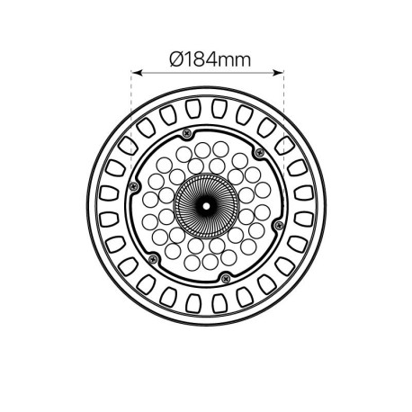 Campana LED Balak 100w I-TEC