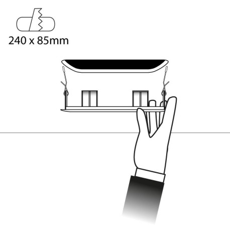 Accesorio emergencia IGNI empotrar techo I-TEC