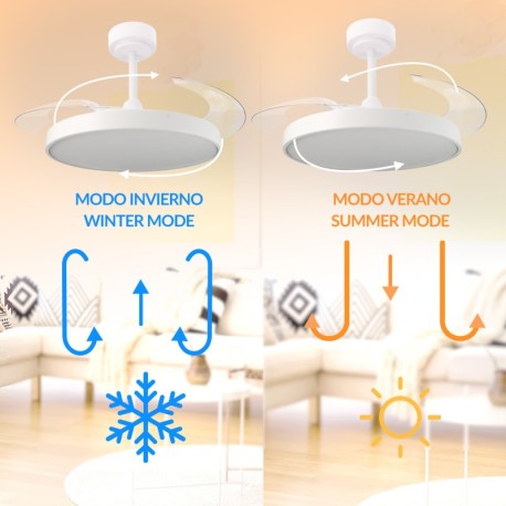 Ventilador de techo Coal blanco CCT Mimotec