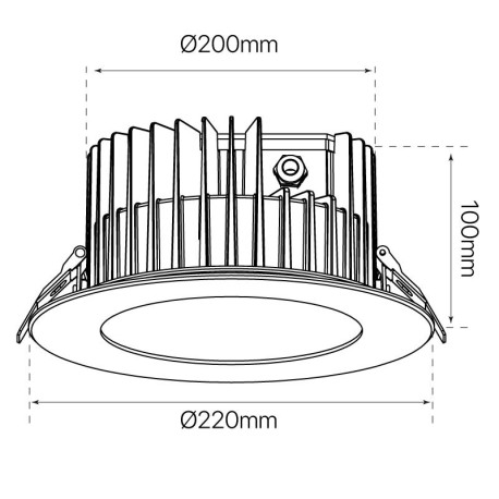 Downlight empotrable SPA 36w I-TEC