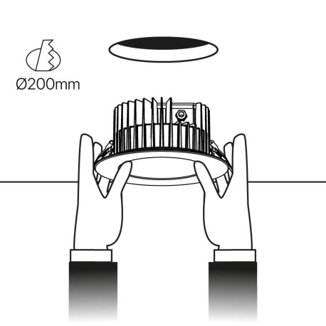 Downlight empotrable SPA 36w I-TEC