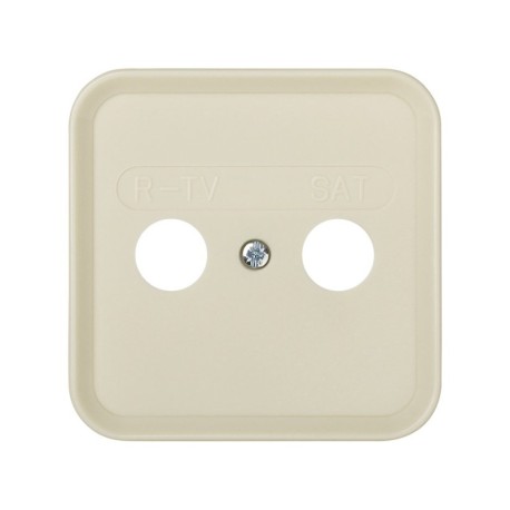 Placa toma inductivas R-TV+SAT marfil Simon 31