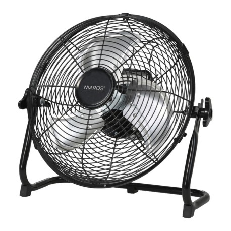 Ventilador portátil metálico suelo Nuoro 15W Negro GSC