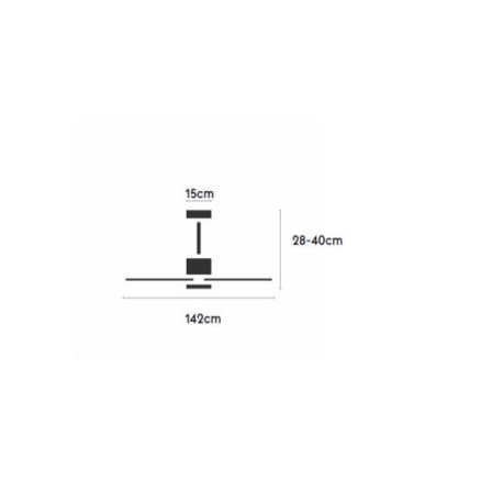 Ventilador de techo Balcony Neo negro Ø142 Sulion