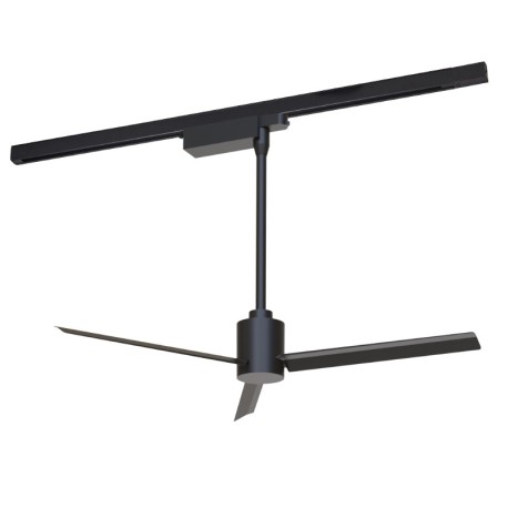 Ventilador de techo para carril trifásico 12w negro Mantra