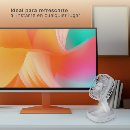 Mini ventilador de mano plegable Coober con luz USB GSC