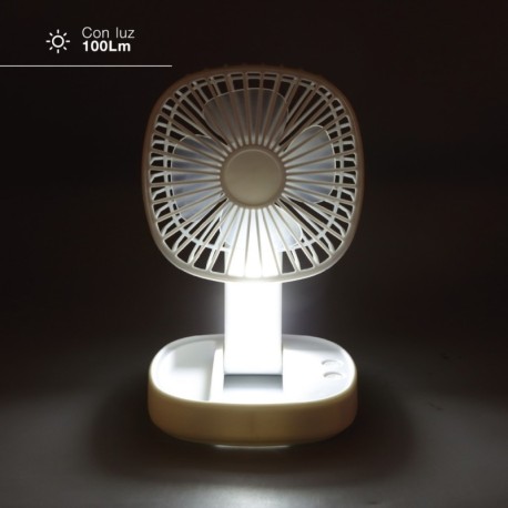 Mini ventilador de mano plegable Coober con luz USB GSC