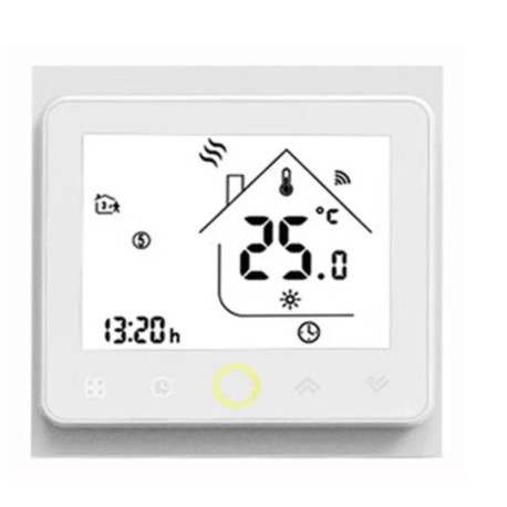Termostato programable semanal táctil WiFi encastrable EVconfort