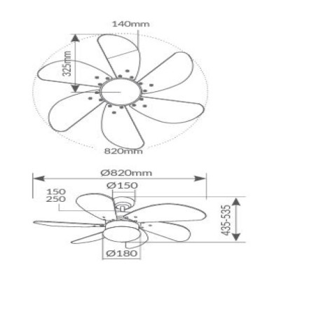 Ventilador de techo Larde GSC