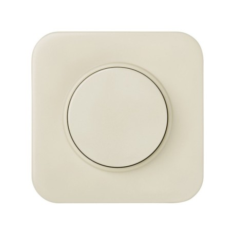Placa mecanismos electrónicos giratorios marfil Simon 31
