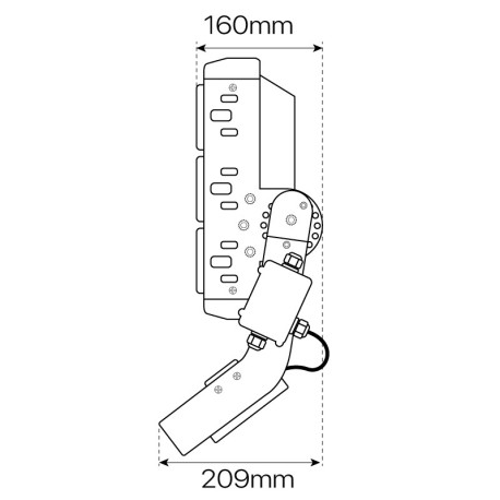Proyector LED Milano negro 600w IP65 I-TEC