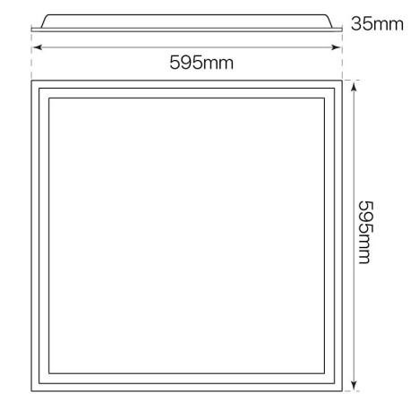 Panel LED Vision 40w 60x60 blanco I-TEC