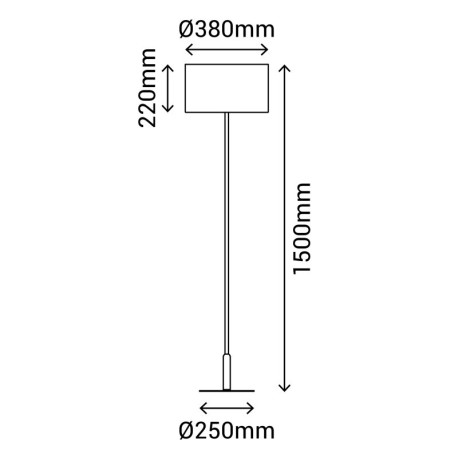 Lámpara de pie Basic Stylo Sulion