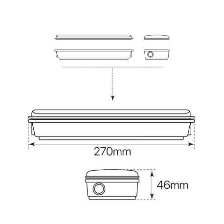 Accesorio emergencia IGNI caja estanca IP65 I-TEC