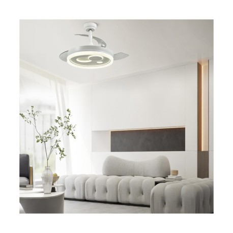 Ventilador de techo Naira 50w CCT negro CristalRecord
