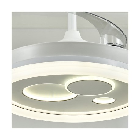 Ventilador de techo Naira 50w CCT negro CristalRecord
