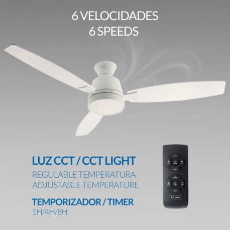 Ventilador de techo Bass blanco Mimotec