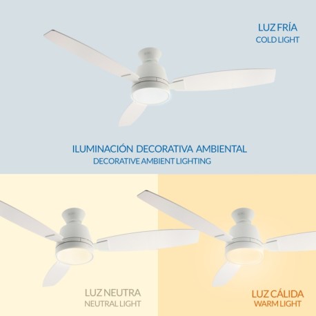 Ventilador de techo Bass blanco Mimotec