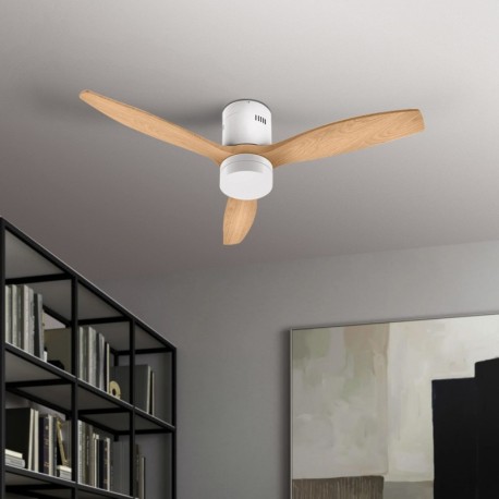 Ventilador de techo Energy blanco/ madera Mimotec