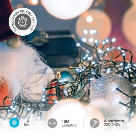 Guirnalda LED 10m 8 funciones 1000 LEDs GSC