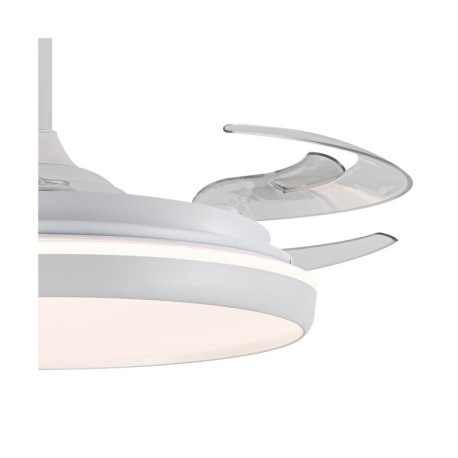 Ventilador de techo Charly L 80w CCT blanco CristalRecord