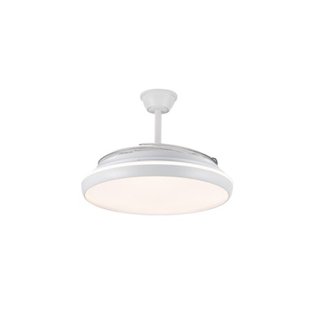 Ventilador de techo Charly L 80w CCT blanco CristalRecord