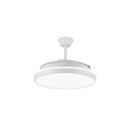 Ventilador de techo Charly L 80w CCT blanco CristalRecord