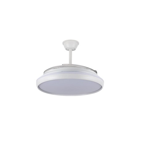 Ventilador de techo Charly L 80w CCT blanco CristalRecord