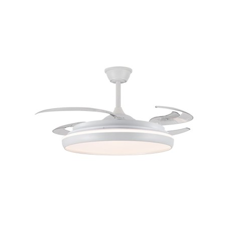 Ventilador de techo Charly L 80w CCT blanco CristalRecord