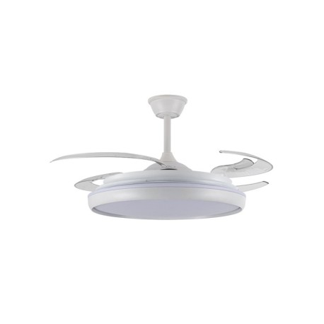 Ventilador de techo Charly L 80w CCT blanco CristalRecord