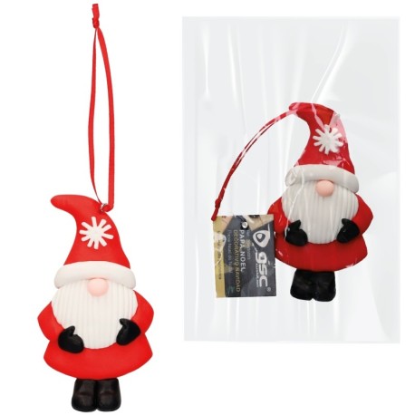 Pack-12 Papá Noel decorativo árbol de navidad GSC