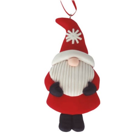 Pack-12 Papá Noel decorativo árbol de navidad GSC
