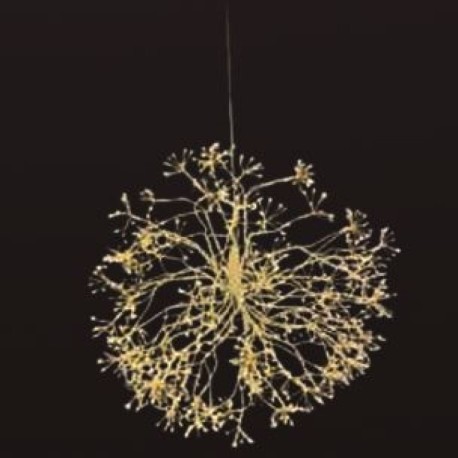 Flor estelar led cálido cable blanco Vaelza