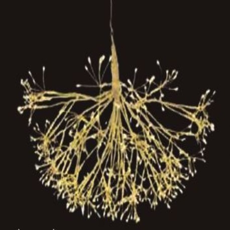 Flor estelar led cálido cable blanco Vaelza
