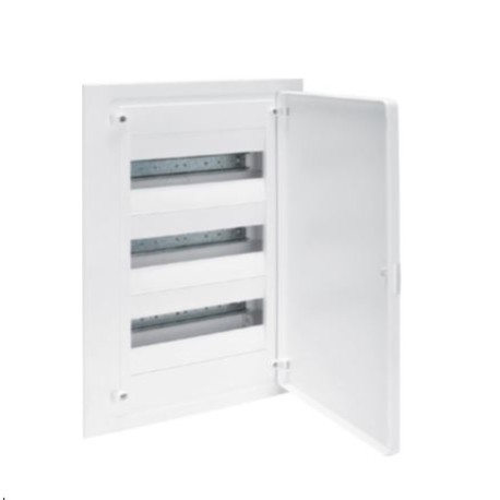 Caja empotrable Golf VF312PEB 3 filas 36M puerta opaca blanca Hager