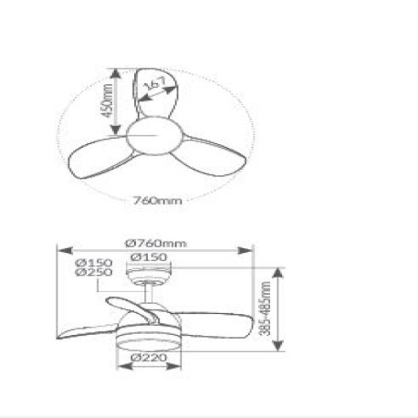 Ventilador de techo Namuno GSC