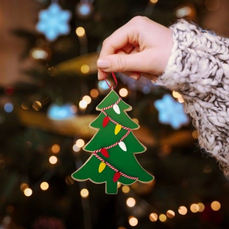 Pack-12 Árbol colgante decorativo de navidad GSC