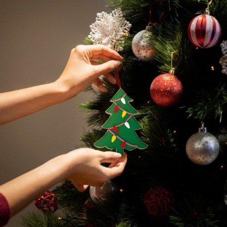 Pack-12 Árbol colgante decorativo de navidad GSC