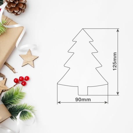 Pack-12 Árbol colgante decorativo de navidad GSC