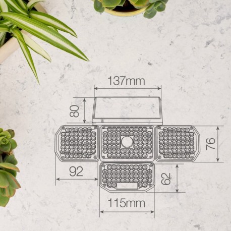 Aplique solar LED Lanteri con sensor 4W 6500k GSC