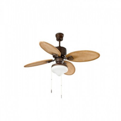 Ventilador de techo LOMBOK marrón oscuro de Faro