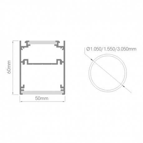 Lampara de techo Zero Dual On/Off Beneito Faure